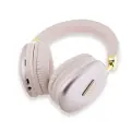 Guess PU Leather 4G Triangle Logo Bluetooth Stereo Headphone Pink — Foto 1