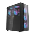 Darkflash DK352 Plus Computer Case with 4 fans (Black) Foto 8