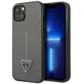 Guess PU Saffiano Triangle  Case for iPhone 13 mini Silver — Foto 1