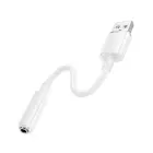 Borofone Adapter BV22 Lemon - USB to jack 3,5mm - white Photo