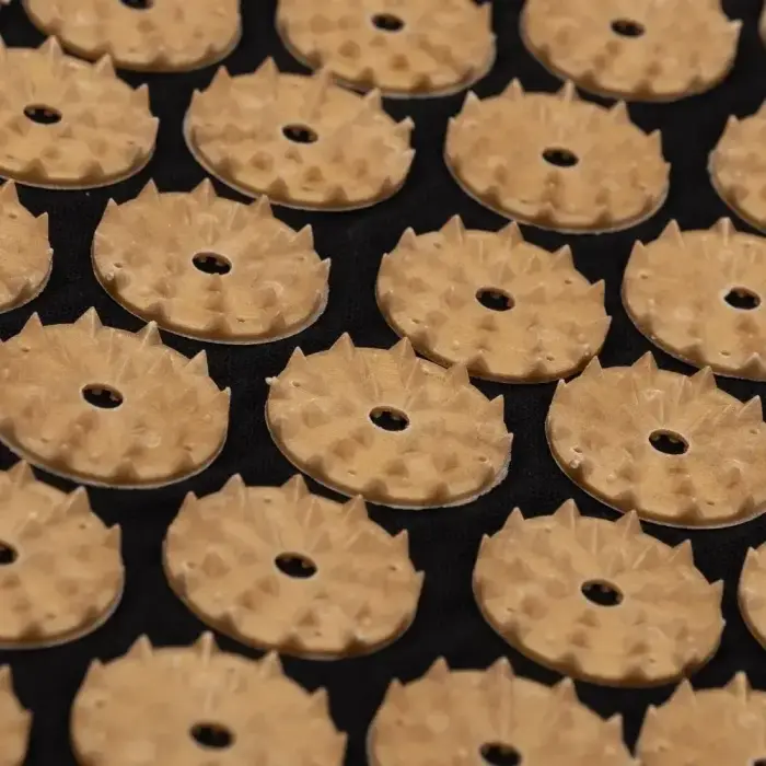 Acupuncture massage pad set with pillow and cover black gold Foto 4