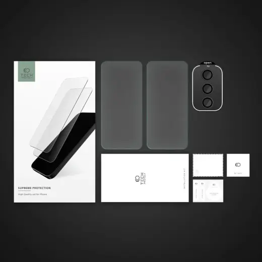 Tech-Protect Supreme Set for Samsung Galaxy A55 5G 2x Tempered Glass for Display | Tempered Glass for Camera Foto 2