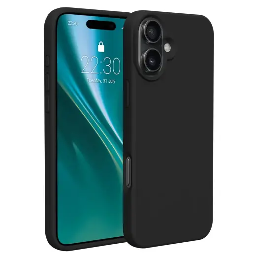 Etteri Silicone phone case for iPhone 16 Plus black