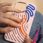 DIY Snake maciņš telefonam iPhone 11 rozā — Foto 4