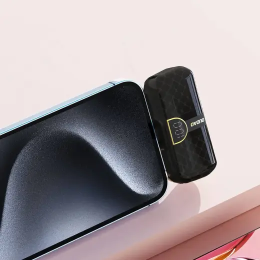 Dudao K20SL 5000mAh мини внешний аккумулятор (powerbank) с Lightning | USB-C коннекторами - черный Фото num