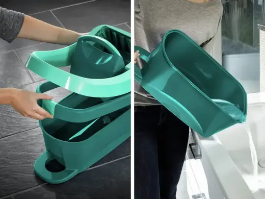 LEIFHEIT Ведро для чистки полов Profi XL Press на роликах  Фото num