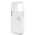 Karl Lagerfeld IML Choupette Head Metal Frame MagSafe Case for iPhone 15 Pro Max Transparent — Foto 4