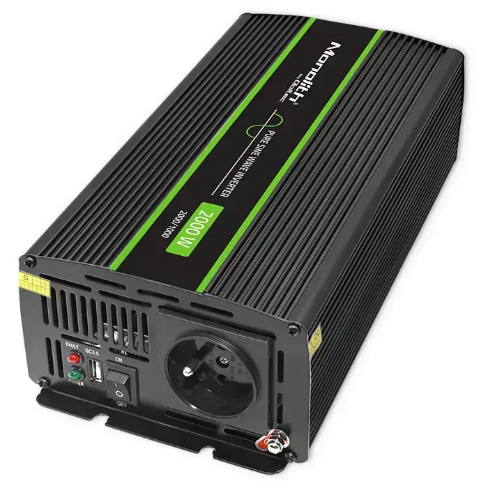Qoltec Pure Sine Wave Inverter Monolith | 1000W | 2000W | 24V to 230V Foto 12