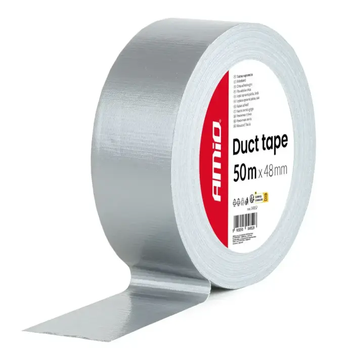 Gray Duct Tape, 48 mm x 50 m x 0,19 mm AMIO-04852