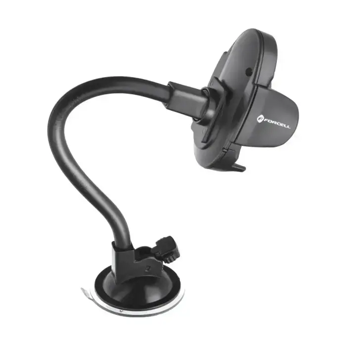 Car phone holder Forcell F-Grip Oval 27 cm windshield / dashboard / air vent black Photo