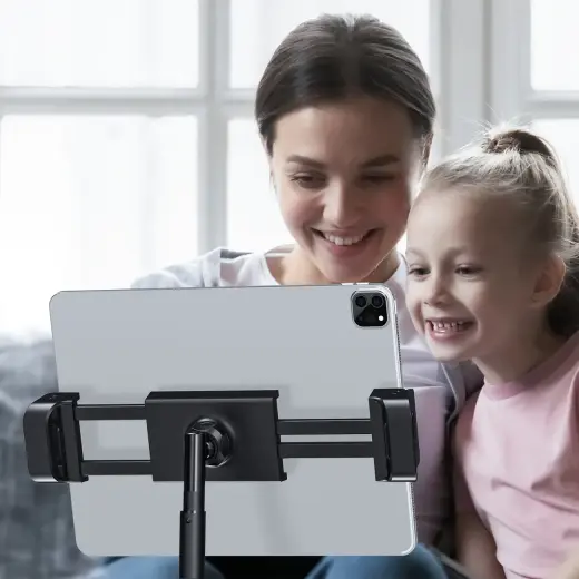 Acefast telescopic phone and tablet holder (135-230mm wide) for the desk 360 ° black (E4 black) Photo