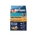 Sausa barība suņiem - Ontario Dog Adult Medium Fish and Rice, 2,25 kg Foto 1