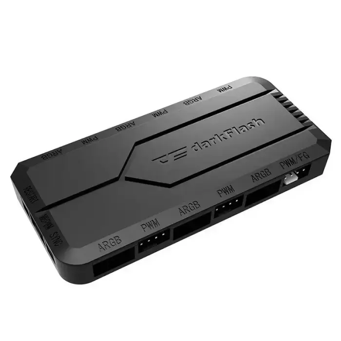 Fan control box for computer Darkflash RC2 RGB PWM + remote controller (black) Foto 2