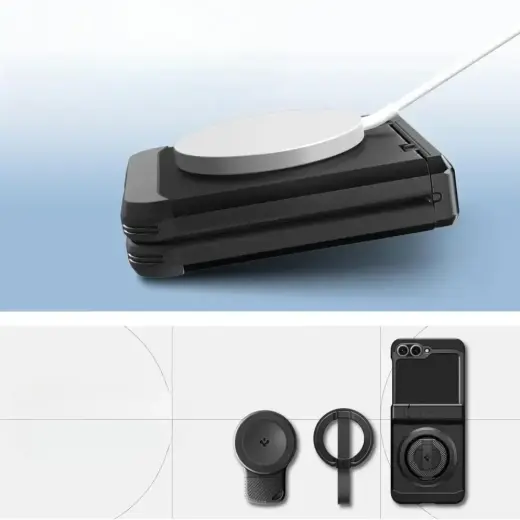 Case Spigen Tough Armor Pro Mag MagSafe for Samsung Galaxy Z Flip6 / Z Flip7 FE black Фото num