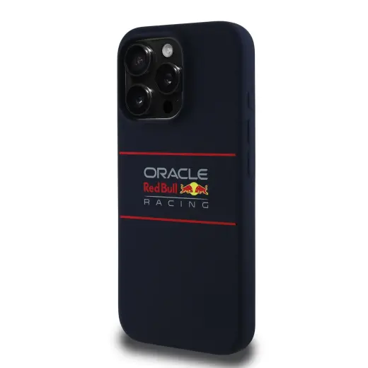 Red Bull Silicone Horizontal Logo phone case for iPhone 15 Pro with MagSafe support navy Photo