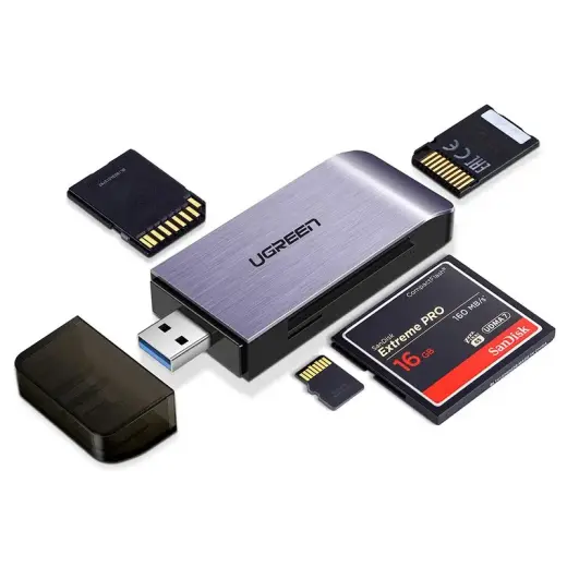 Ugreen USB 3.0 SD | micro SD karšu lasītājs pelēks (50541) Foto 2