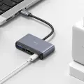 USAMS Adapter HUB 5w1 USB 2.0|USB 3.0| USB-C|TF|SD szary|dark grey SJ628HUB01 (US-SJ628) Фото num