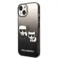 Karl Lagerfeld Gradient Karl and Choupette Case for iPhone 14 Plus Black — Foto 2