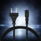Qoltec Power cable IEC C7 | CEE 7/16 | figure-8| 2x0.75mm² | Pure copper Cu | 1m Фото num