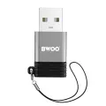 BWOO adapter BZ-38 USB-C - USB gray OTG Фото num