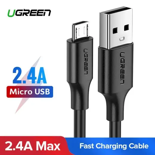 Micro USB cable UGREEN QC 3.0 2.4A 0.5m (white) Foto 2