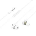 Borofone Earphones BM90 Miller with microphone white Foto 2