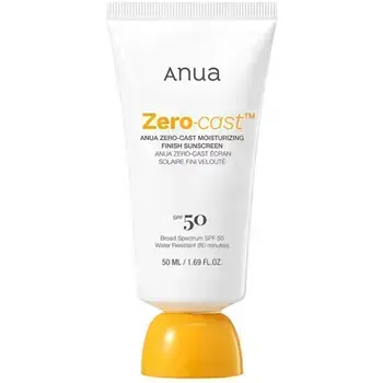 Anua Zero-Cast Moisturizing Finish Sunscreen SPF 50 50ml