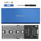 Qoltec Aluminium Enclosure | M.2 SSD drive | SATA | NGFF| USB 3.0 | Super speed 5Gb/s | 2TB | Blue Foto 18