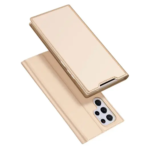 Dux Ducis Skin Pro Holster Cover for Samsung Galaxy S22 Ultra gold Photo