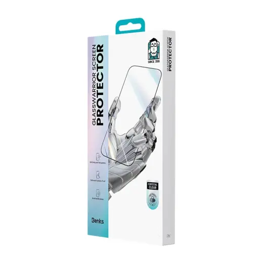 Benks Tempered glass Glass Warrior HD for Iphone 16 Pro black Foto 10
