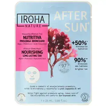 Iroha Nourishing Aftersun Face Sheet Mask - Vyživující maska 25ml