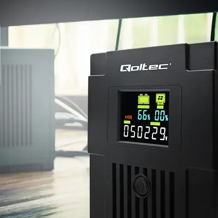Qoltec Uninterruptible Power Supply UPS Line Interactive | Monolith | 1500VA | 900W | LCD | USB | RJ45 Foto 11