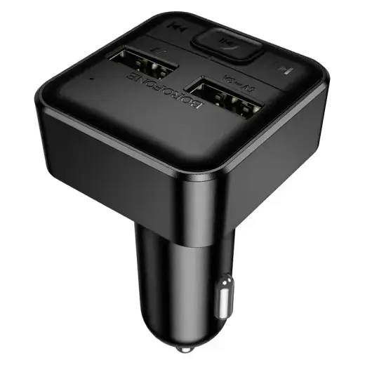 Borofone Transmitter FM BC63 Selecto MP3, Bluetooth - 2xUSB - black Foto 4