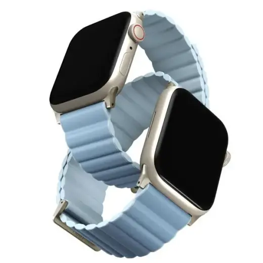 Uniq Revix Premium Magnetic Strap for Apple Watch 38|40|41mm - Blue and White