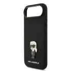 Karl Lagerfeld Liquid Silicone Metal Ikonik Case for iPhone Air Black Foto 4