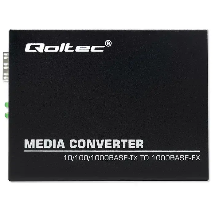Qoltec Bidirectional Ethernet SWITCH Media Converter 1x RJ45 1x SFP| 1000Mbps | 5V Foto 12