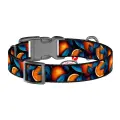 Waudog "Oranges" nylon dog collar with QR code, size XL Фото num