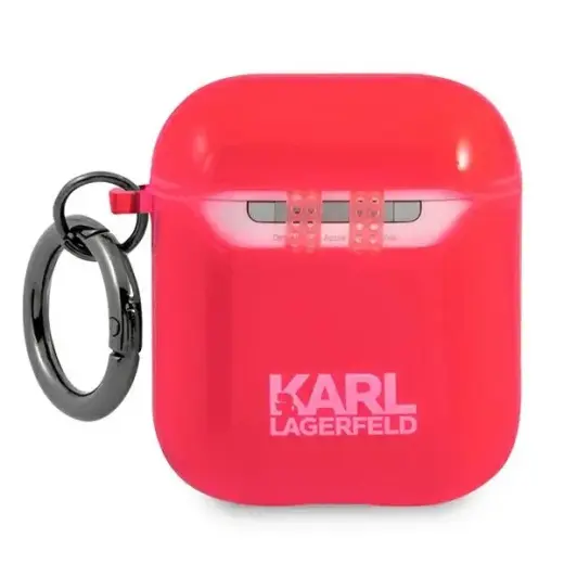 Karl Lagerfeld KLA2UCHFP AirPods cover pink Choupette Фото num