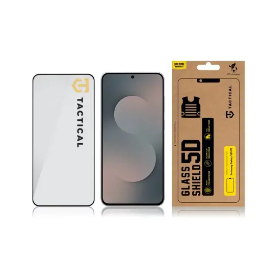 Tactical Glass Shield 5D for Samsung Galaxy S25 FE Black Foto 2