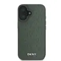 DKNY PU Leather Grid Pattern Magsafe Case for iPhone 16 Green — Foto 2