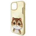 Nimmy Big Eyed Pet 2.0 Cat phone case for iPhone 15 brown Photo