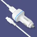 KAKU Car Charger KSC-528 Shengyu - 2xUSB - 2,8A with USB to Type C white Foto 4