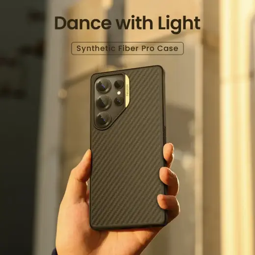 Nillkin Synthetic Fiber PRO Magnetic Hard Case for Samsung Galaxy S25 Ultra Black Фото num