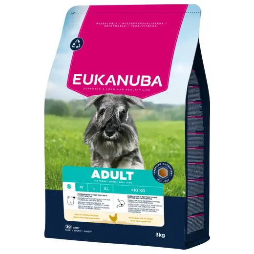 Sausa barība suņiem - Eukanuba Adult Small, Chicken, 3 kg
