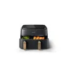 Philips Airfryer NA352 00 Dual Basket 9L 2750W black copper (NA352/00) Foto 5