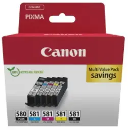 Tintes kārtridžs Canon PGI-580|CLI581 BK | C| M| Y Multipack Фото num