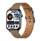 COLMI C28 Smartwatch – Black + Brown Leather Strap — Foto 2