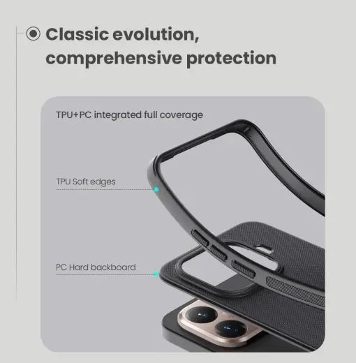 Nillkin Super Frosted PRO Magnetic Back Cover for Xiaomi 15T Pro Black Foto 5