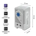 Qoltec Shut-off thermostat 10A | DIN 35 Foto 3