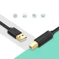 Ugreen cable USB - USB Type B cable (printer cable) 3m black (10351) Photo